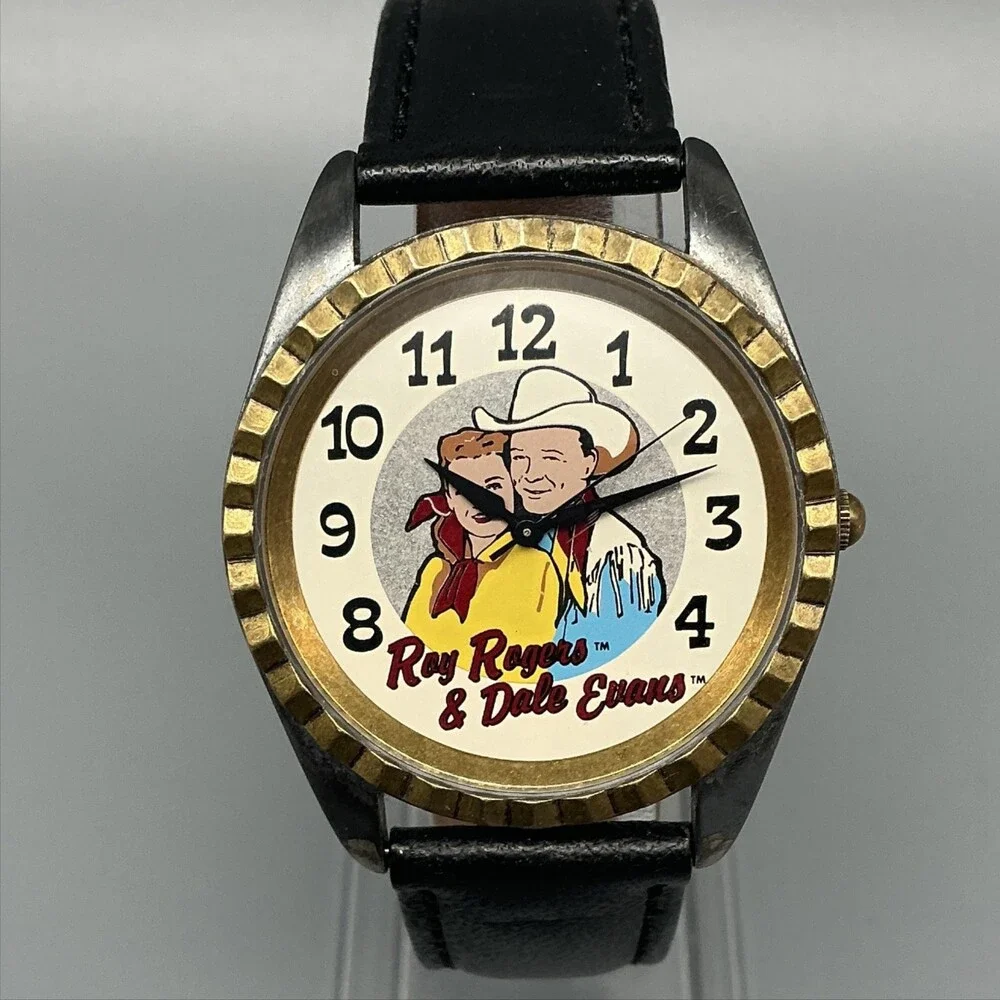 Vintage Fossil Happy Trails Mens Watch 34mm Roy Rogers Dale Evans New Battery